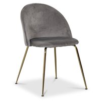 Art velvet stol - Ljusgrå / Mässing Art velvet stol - Ljusgrå / Mässing