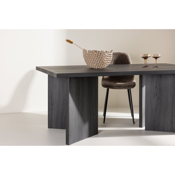 Bassholmen matbord 180 x 90 cm - Svart