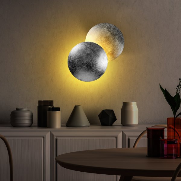 Yosma wandlamp - Zilver