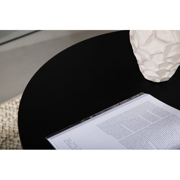 Table basse Ø80 cm noire - Olivia Table basse Ø80 cm noire - Olivia