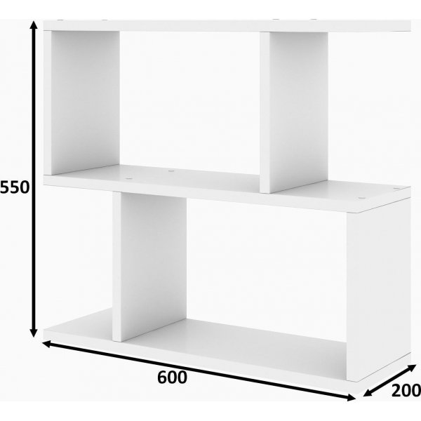 Lale sidobord 60 x 20 cm - Vit Lale sidobord 60 x 20 cm - Vit