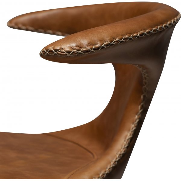 Flair barstol 90 cm - Brun läder Flair barstol 90 cm - Brun läder