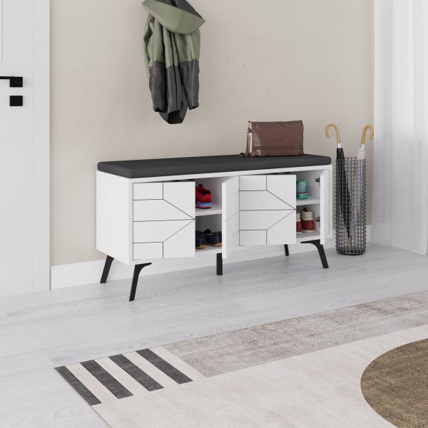 Banc d\\\'entrée Dune - Blanc Banc d\\\'entrée Dune - Blanc