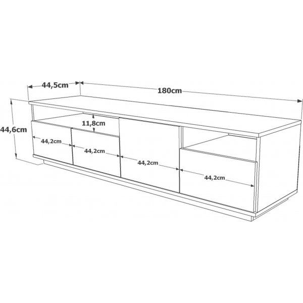 Future TV-b�nk 5 - Furu/antracit