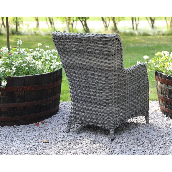 Balkongset med 2 stolar och bord 48 x 48 cm gr/rotting - Tor/Jacksonville