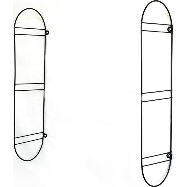 Walter wandplank 41 - Walnoot/zwart Walter wandplank 41 - Walnoot/zwart