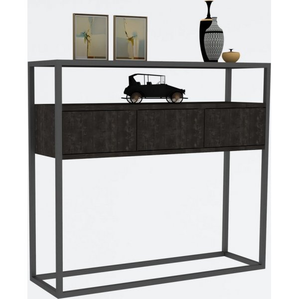 Guarda consoletafel 90 x 34 cm - Antraciet