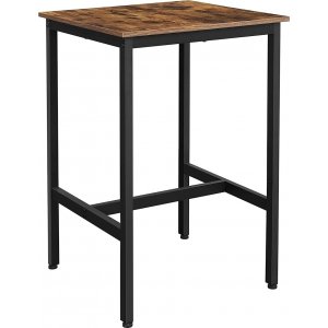 Table de bar Gunnar 60 x 60 cm - Marron/noir