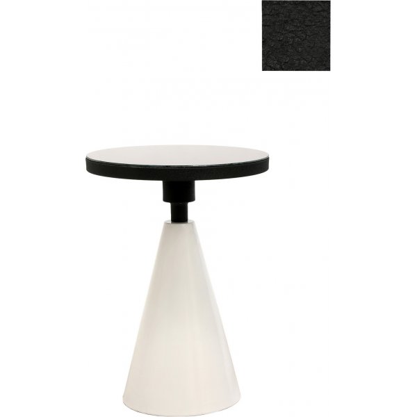 Chalice sidobord Ø42 cm - Vit/svart Chalice sidobord Ø42 cm - Vit/svart