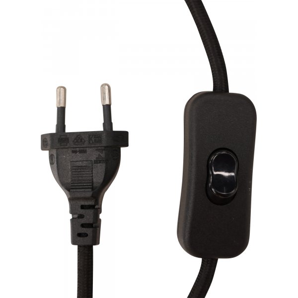 Troyes wandlamp - Zwart/wit