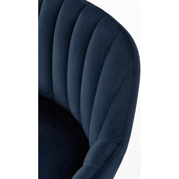 Tabouret de bar Wilfrid - Bleu fonc