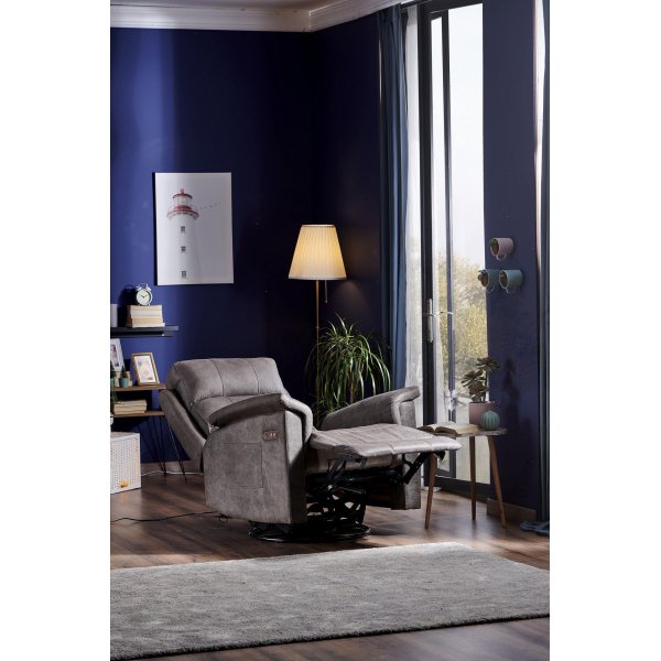 Fauteuil inclinable Tesla - Gris Fauteuil inclinable Tesla - Gris
