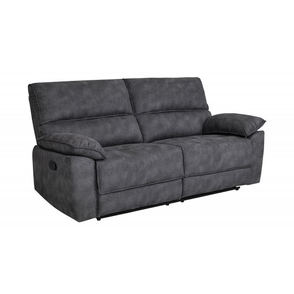 Reclinersoffa 2-sits extra bred i grtt - 197 cm