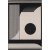 Tapis tiss plat Venus Modern Noir/Blanc - 160 x 230 cm