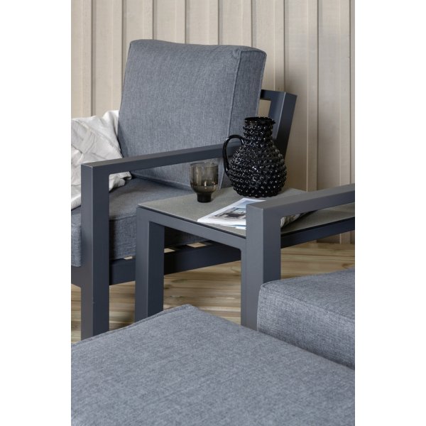 Groupe lounge Barcelona - Noir/gris Groupe lounge Barcelona - Noir/gris