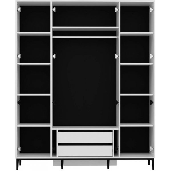 Armoire élévatrice 180 x 52 x 218 cm - Blanc Armoire élévatrice 180 x 52 x 218 cm - Blanc