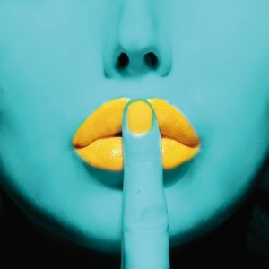 Glastavla - Lips - 80x80 cm