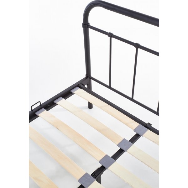 Saldus zwart bedframe 120x200 cm