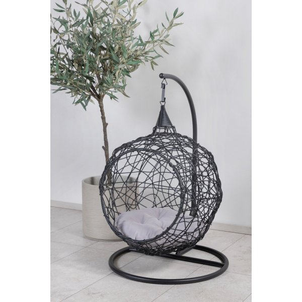 Lexi hngstol - Svart/Mrkgr