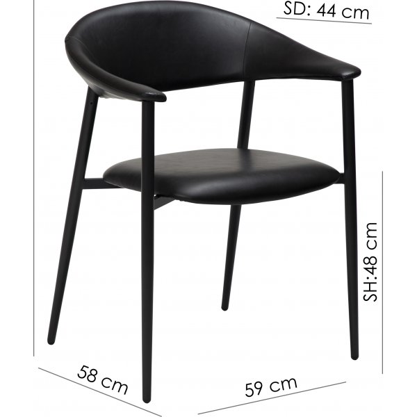 Fauteuil Rover - PU marron clair Fauteuil Rover - PU marron clair