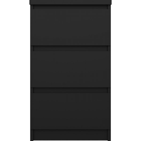 Naia slank dressoir met 3 laden - Zwart Naia slank dressoir met 3 laden - Zwart