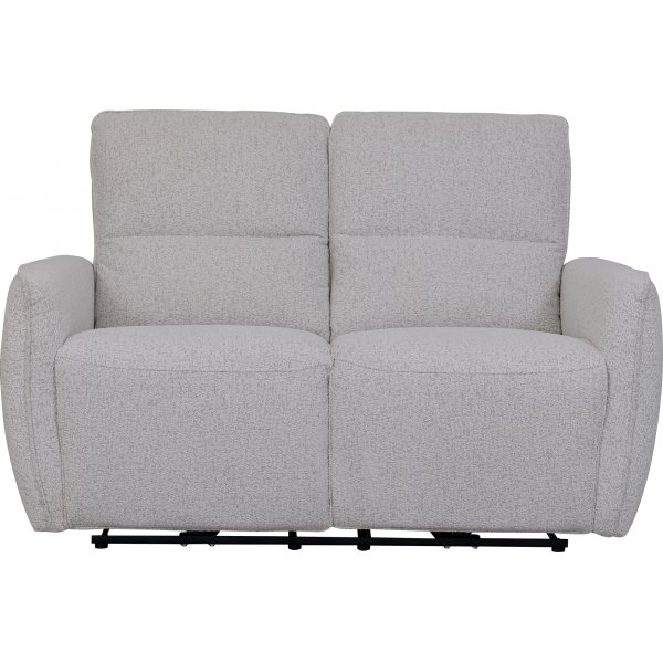 Soffa elektrisk recliner 2-sits - Ljus bouclè soffa Soffa elektrisk recliner 2-sits - Ljus bouclè soffa