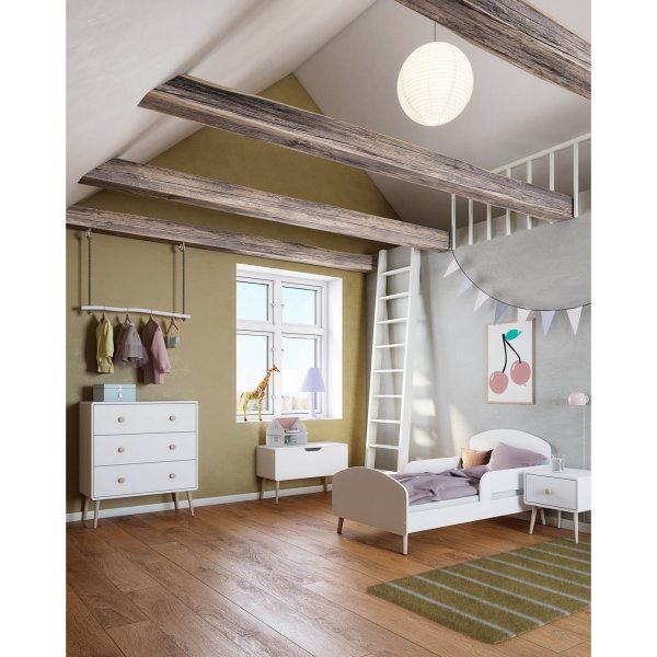 Gaia ledikant 70 x 140 cm - Wit