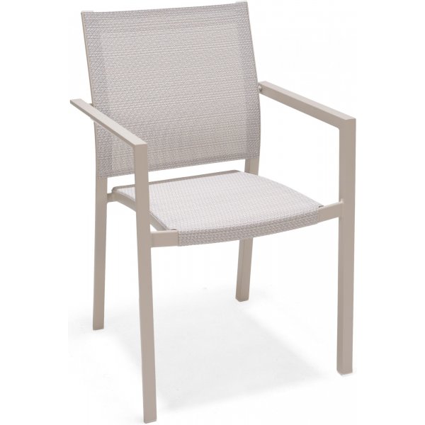 Urbanite matgrupp med matbord 160 cm och 4 st stapelbara matstolar - Beige Urbanite matgrupp med matbord 160 cm och 4 st stapelbara matstolar - Beige