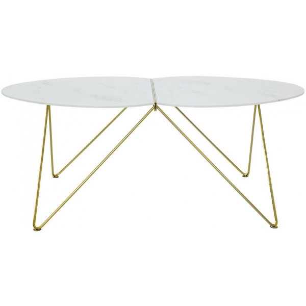 Ant Soffbord - Marmor/mässing Ant Soffbord - Marmor/mässing