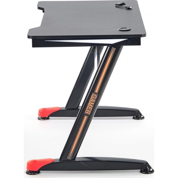 Skrivbord Astal med LED-belysning - Svart & rd