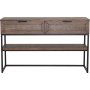 Table console Zion 120 x 36 cm - Placage ch�ne brun huil�