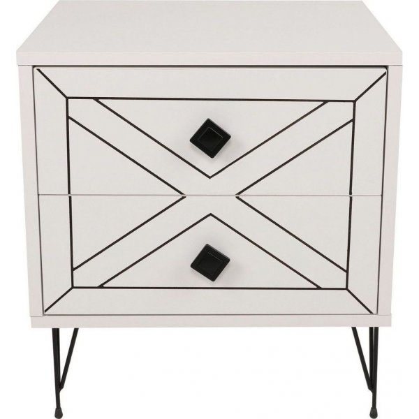 Luna nachtkastje - Wit