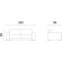 Kansas 3-sits bddsoffa - Marinbl
