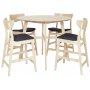 Nordic runt barbord i whitewash 107 cm