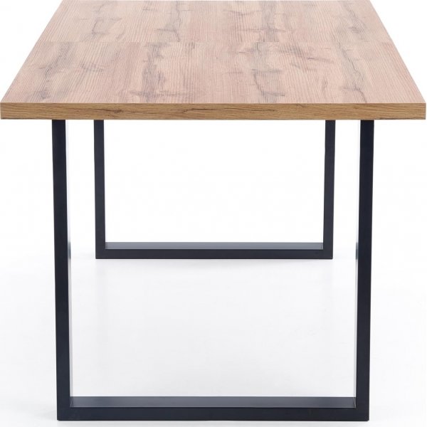 Table à manger Kasady 135-185 cm - Chêne Wotan/noir Table à manger Kasady 135-185 cm - Chêne Wotan/noir