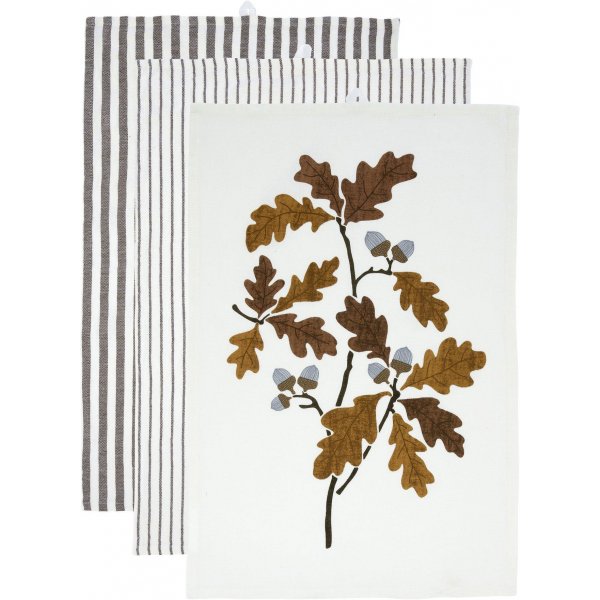 Gaby kökshandduk 3-pack 3 x 47 x 70 cm - Mörk nougat Gaby kökshandduk 3-pack 3 x 47 x 70 cm - Mörk nougat