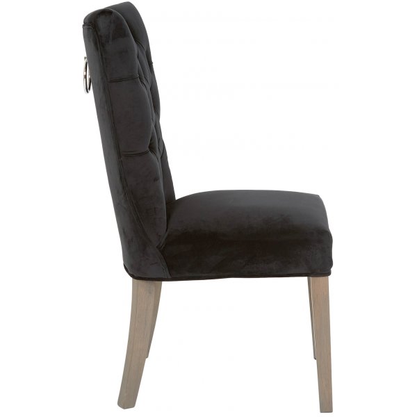 Tuva Kate Highback - Hg rygg (rygg-handtag) Svart sammet