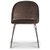 Giovani velvet stol - Mullvadsbrun/Krom
