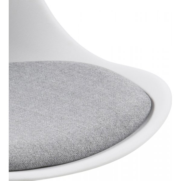 Chaise de salle  manger Dima - Blanc/gris