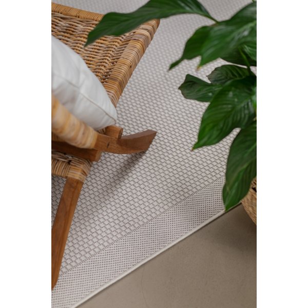 Miami platgeweven vloerkleed Wit Miami platgeweven vloerkleed Wit