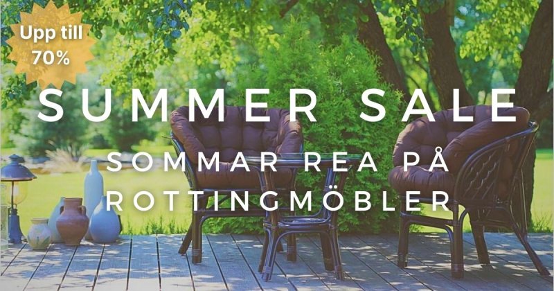 Summer sale - Rottingmöbler