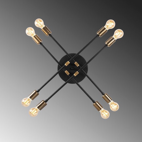 Plafonnier d\\\'échappement 1322 - Noir Plafonnier d\\\'échappement 1322 - Noir