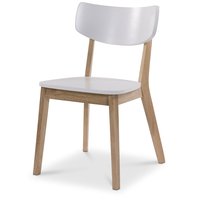 Nordkap stol - Vit / Ljus ek Nordkap stol - Vit / Ljus ek