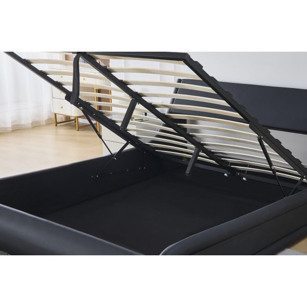 Sngram svart konstlder 160 x 200 cm