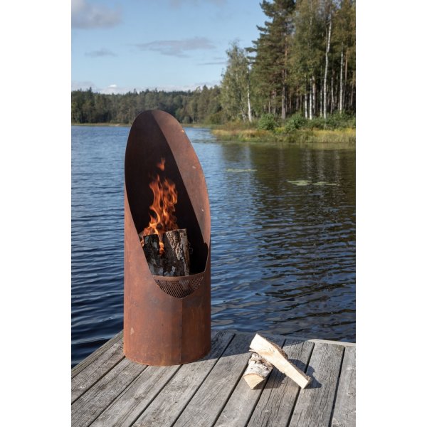 Cheminée Bastian Ø37 cm - Orange rouille Cheminée Bastian Ø37 cm - Orange rouille