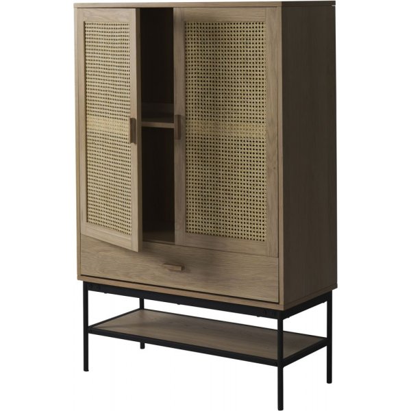 Halsten vitrinskp - Ekfanr/svart