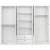 Armoire Lia 210 x 52 x 178 cm - Blanc