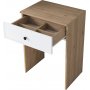 Bijou sminkbord 12, 60 x 42,5 cm - Valnt/vit