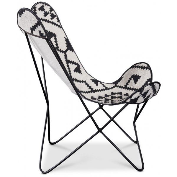 Fladdermus ftlj Marais Kelim - Vit/svart