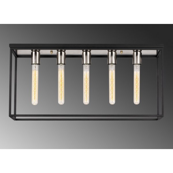 Kavat taklampa 5551 - Nickel/svart Kavat taklampa 5551 - Nickel/svart